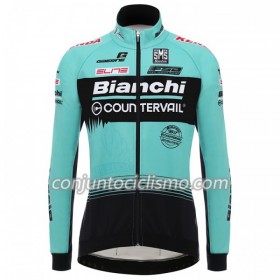 Maillot mangas largas 2018 Bianchi Countervail N001